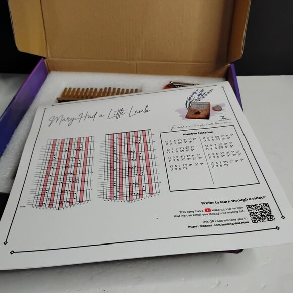 ZOANAZ Kalimba Gift Set W/ Bunny Shape 17 Keys And Heart Shaped Mini 8 Keys - Picture 3 of 8